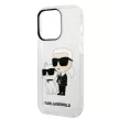Karl Lagerfeld KLHCP14XHNKCTGT iPhone 14 Pro Max 6,7" Glitter Karl&Choupette tok, átlátszó