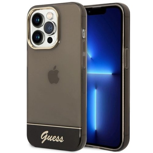 Guess GUHCP14LHGCOK iPhone 14 Pro 6.1 " Translucent tok, fekete