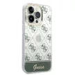 Guess iPhone 14 Pro Max 6,7" GUHCP14XHG4MHA IML Case Electroplated 4G Pattern Bottom Stripe Script Logo tok, khaki