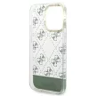 Guess iPhone 14 Pro Max 6,7" GUHCP14XHG4MHA IML Case Electroplated 4G Pattern Bottom Stripe Script Logo tok, khaki