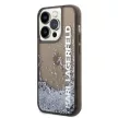 Karl Lagerfeld iPhone 14 Pro Max 6,7" KLHCP14XLCKVK Magsafe Liq Glitter Elong tok, fekete
