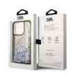 Karl Lagerfeld iPhone 14 Pro Max 6,7" KLHCP14XLCKVK Magsafe Liq Glitter Elong tok, fekete