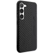 AMG Carbon Stripe&Embossed Samsung Galaxy S23 AMHCS23SBLSCA, hátlap, tok, fekete