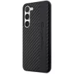AMG Carbon Stripe&Embossed Samsung Galaxy S23 Plus AMHCS23MBLSCA, hátlap, tok, fekete