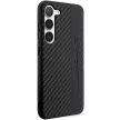 AMG Carbon Stripe&Embossed Samsung Galaxy S23 Plus AMHCS23MBLSCA, hátlap, tok, fekete
