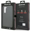 AMG Carbon Stripe&Embossed Samsung Galaxy S23 Plus AMHCS23MBLSCA, hátlap, tok, fekete