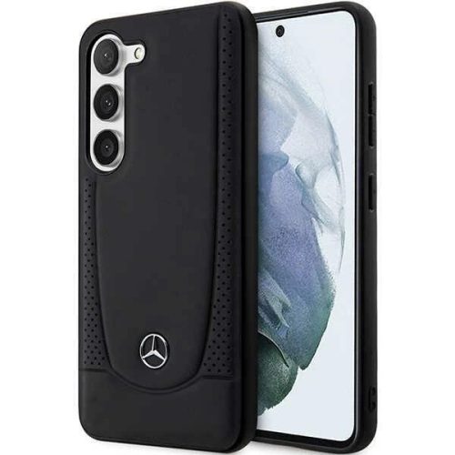 Mercedes MEHCS23MARMRE S23 Plus hátlap, tok Leather Urban Bengale, piros