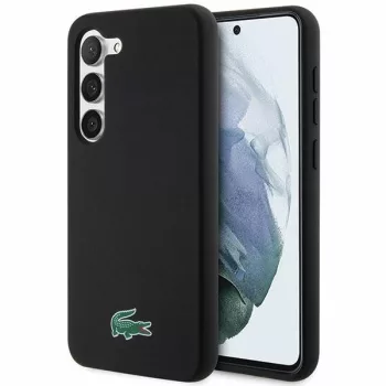   Lacoste LCHCS23MSLOK Samsung Galaxy S23 Plus, hátlap, tok Silicone, fekete
