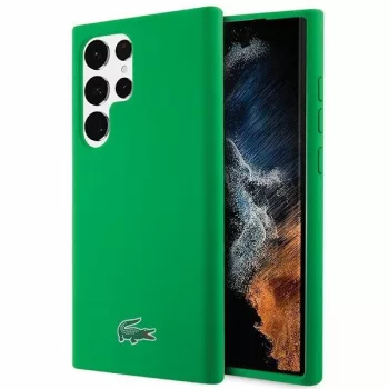   Lacoste LCHCS23LSLON Samsung Galaxy S23 Ultra hátlap, tok Silicone, zöld
