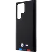 BMW BMHCS23L22PTDK S23 Ultra, Leather Hot Stamp Tricolor hátlap, tok, fekete