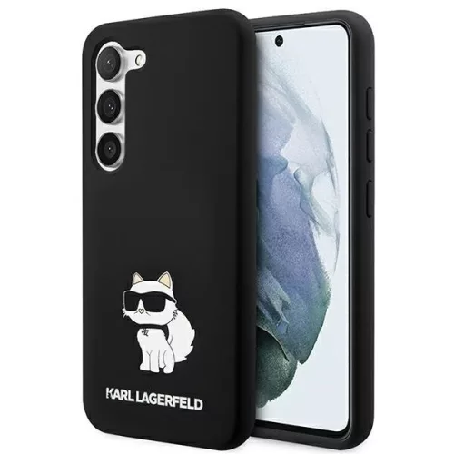 Karl Lagerfeld case Samsung Galaxy S23 Plus KLHCS23MSNCHBCK hardcase Silicone Choupette tok, fekete