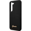 Guess GUHCS23SSLSMK Samsung Galaxy S23 hátlap, tok Silicone Vintage Gold Logo, fekete