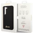 Guess GUHCS23MSLSMK Samsung Galaxy S23 Plus hátlap, tok Silicone Vintage Gold Logo, fekete