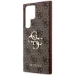 Guess GUHCS23L4GMGBR 4G Big Metal Logo Samsung Galaxy S23 Ultra hátlap, tok, barna
