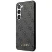 Guess GUHCS23SG4GFGR Samsung Galaxy S23 hátlap, tok 4G Metal Gold Logo, szürke