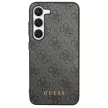 Guess GUHCS23SG4GFGR Samsung Galaxy S23 hátlap, tok 4G Metal Gold Logo, szürke