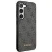 Guess GUHCS23SG4GFGR Samsung Galaxy S23 hátlap, tok 4G Metal Gold Logo, szürke