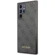 Guess GUHCS23LG4GFGR Samsung Galaxy S23 Ultra hátlap, tok 4G Metal Gold Logo, szürke