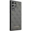 Guess GUHCS23LG4GFGR Samsung Galaxy S23 Ultra hátlap, tok 4G Metal Gold Logo, szürke