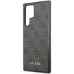 Guess GUHCS23LG4GFGR Samsung Galaxy S23 Ultra hátlap, tok 4G Metal Gold Logo, szürke
