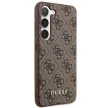 Guess GUHCS23SG4GFBR Samsung Galaxy S23 hátlap, tok 4G Metal Gold Logo, barna