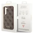 Guess GUHCS23SG4GFBR Samsung Galaxy S23 hátlap, tok 4G Metal Gold Logo, barna