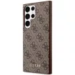 Guess GUHCS23LG4GFBR Samsung Galaxy S23 Ultra hátlap, tok 4G Metal Gold Logo, barna