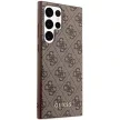 Guess GUHCS23LG4GFBR Samsung Galaxy S23 Ultra hátlap, tok 4G Metal Gold Logo, barna