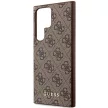 Guess GUHCS23LG4GFBR Samsung Galaxy S23 Ultra hátlap, tok 4G Metal Gold Logo, barna