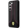 Ferrari FEHCS23SPCSK Perforated 296 P Samsung Galaxy S23, hátlap, tok, fekete