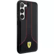 Ferrari FEHCS23SPCSK Perforated 296 P Samsung Galaxy S23, hátlap, tok, fekete