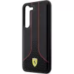 Ferrari FEHCS23SPCSK Perforated 296 P Samsung Galaxy S23, hátlap, tok, fekete