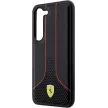Ferrari FEHCS23MPCSK Perforated 296 P Samsung Galaxy S23 Plus, hátlap, tok, fekete
