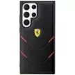 Ferrari FEHCS23LPBAK Hot Stamp Lines Samsung Galaxy S23 Ultra, hátlap, tok, fekete