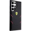 Ferrari FEHCS23LPBAK Hot Stamp Lines Samsung Galaxy S23 Ultra, hátlap, tok, fekete