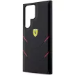 Ferrari FEHCS23LPBAK Hot Stamp Lines Samsung Galaxy S23 Ultra, hátlap, tok, fekete