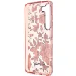 Guess GUHCS23MHCFWSP Flower Collection Samsung Galaxy S23 Plus, hátlap, tok, rózsaszín