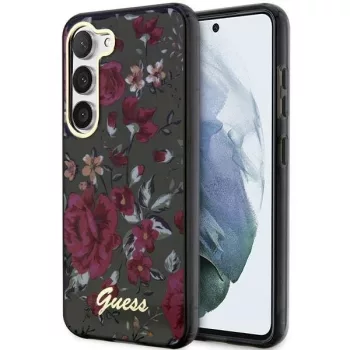   Guess GUHCS23MHCFWSA Samsung Galaxy S23 Plus hátlap, tok Flower Collection, zöld
