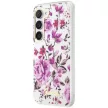 Guess GUHCS23SHCFWST Samsung Galaxy S23 hátlap, tok Flower Collection, fehér