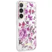 Guess GUHCS23SHCFWST Samsung Galaxy S23 hátlap, tok Flower Collection, fehér