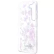 Guess GUHCS23SHCFWST Samsung Galaxy S23 hátlap, tok Flower Collection, fehér