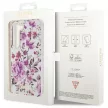 Guess GUHCS23SHCFWST Samsung Galaxy S23 hátlap, tok Flower Collection, fehér