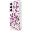 Guess GUHCS23MHCFWST Samsung Galaxy S23 Plus hátlap, tok Flower Collection, fehér