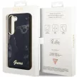 Guess GUHCS23SHTMRSK Samsung Galaxy S23 hátlap, tok Golden Marble Collection, fekete