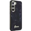 Guess GUHCS23SPCUMAK Samsung Galaxy S23 hátlap, tok Marble, fekete