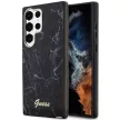 Guess GUHCS23LPCUMAK Samsung Galaxy S23 Ultra hátlap, tok Marble, fekete