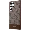 Guess GUHCS23LG4GLBR Samsung Galaxy S23 Ultra hátlap, tok 4G Stripe Collection, barna