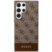 Guess GUHCS23LG4GLBR Samsung Galaxy S23 Ultra hátlap, tok 4G Stripe Collection, barna