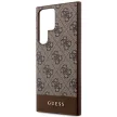 Guess GUHCS23LG4GLBR Samsung Galaxy S23 Ultra hátlap, tok 4G Stripe Collection, barna