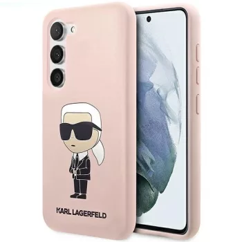   Karl Lagerfeld Silicone Ikonik Samsung Galaxy S23 KLHCS23SSNIKBCP, hátlap, tok, rózsaszín